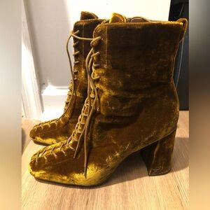 Sam Edelman carney rust velvet